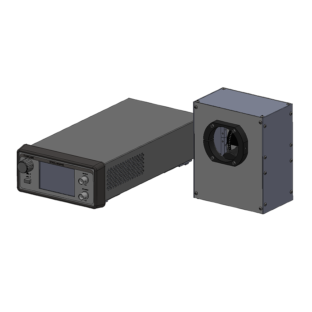 (CH-MC-E-1D2D) Rotating-Blade Chopper in Enclosure,  1" to 2" Diameter Interface, 4-200 Hz