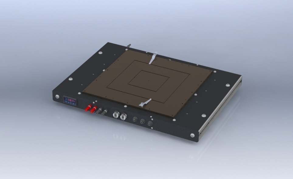 (SCI-SCC12-L) 12" x 12" (30 x 30cm) Solar Cell Chuck, Liquid Cooled, Vacuum Ready